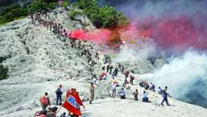 Tempat Wisata Gunung Tangkuban Perahu.