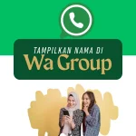 cara menampilkan nama di whatsapp group