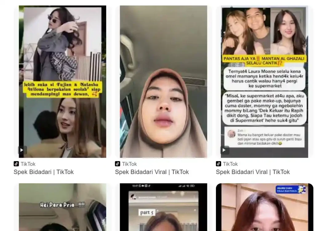arti spek bidadari