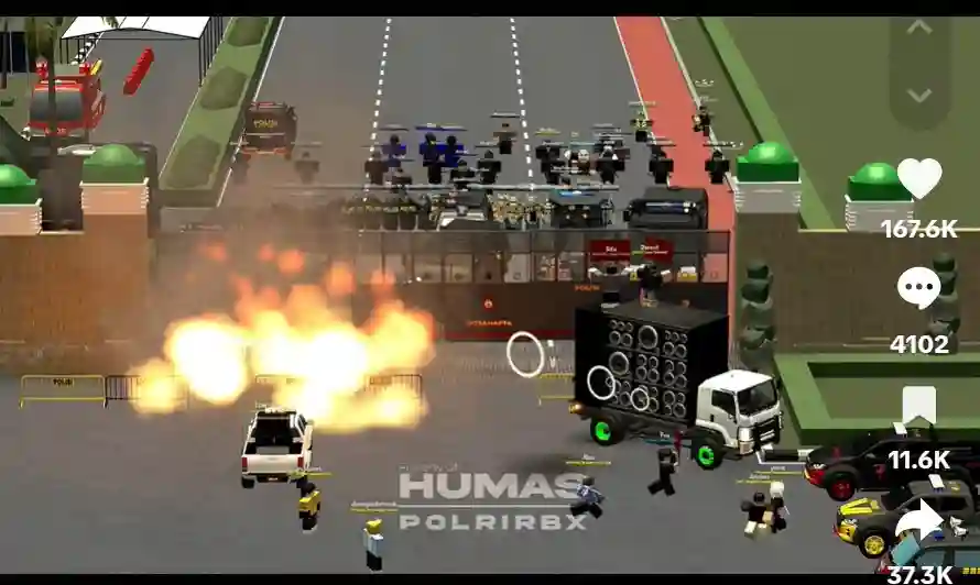 unjuk rasa di roblox tuntuk tuntut reformasi DPR